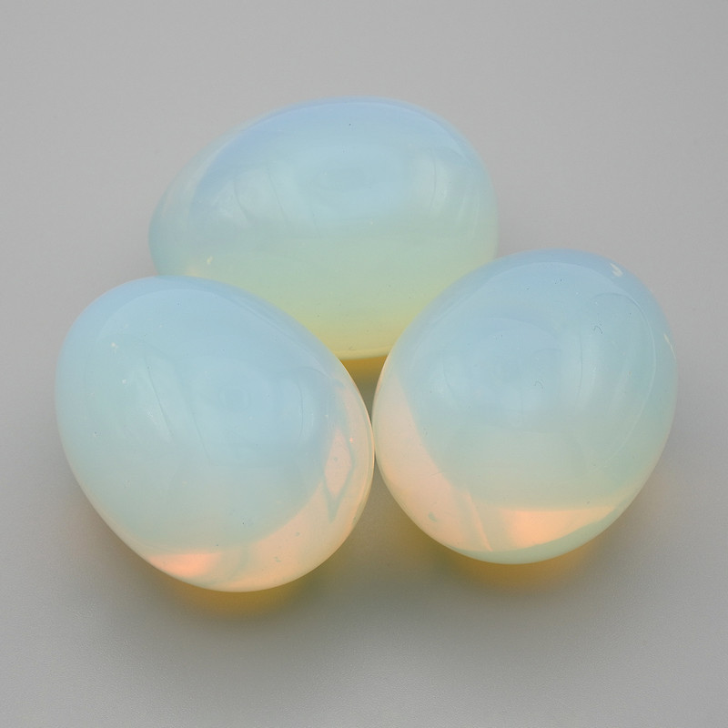 Natural Moonstone Souvenir Egg, diameter 40x30mm+/-