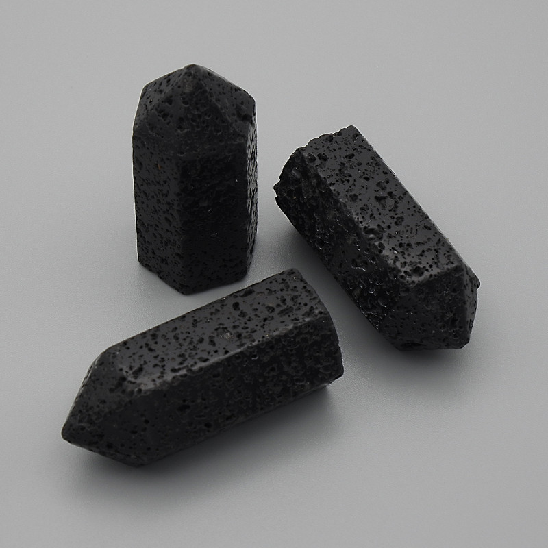 Souvenir Pencil Natural Stone Lava, Diameter 36x16mm (price per 1 pc.)