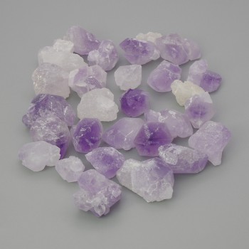 Amethyst souvenir natural stone, unprocessed stone ~ sizes 10-13x2-12 mm (+-) packaged 100 g (price per 100 g)