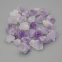 Amethyst souvenir natural stone, unprocessed stone ~ sizes 10-13x2-12 mm (+-) packaged 100 g (price per 100 g)