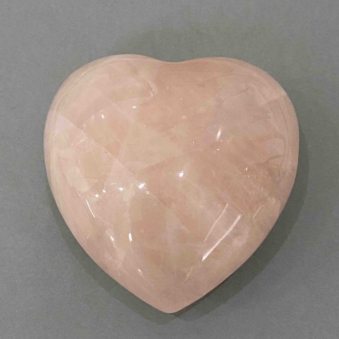 Souvenir Stone Heart Rose Quartz, 60-85x60-85x30-45mm+/- Diameter, Assorted Sizes, Weight from 150g (Price per 100g)