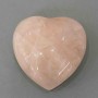 Souvenir Stone Heart Rose Quartz, 60-85x60-85x30-45mm+/- Diameter, Assorted Sizes, Weight from 150g (Price per 100g)