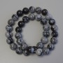 Snow Obsidian Beads on a Strand, smooth round, diameter 11mm+/-, length 38cm+