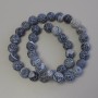 Frost Agate Beads on fishing line, smooth round bead, diameter 10mm+-, length 38cm+