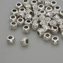 Spacer Bead Finding, Silver Metal Colour, Diameter 6x4mm+/-, Hole Diameter 3mm+/-, 20g Pack (~45pcs)