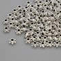 Bead finding, bead inlay, metal colour: silver, diameter 5×2.5 mm, hole approx. 2.8 mm, packaging 20 g (~130 pcs)