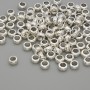 Bead Finding Inset Bead Color Metallic Silver, Diameter 5×2.5 mm ±, Hole Ø ~2.8 mm, Pack 20 g (~101 pcs)