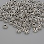 Findings Spacer Bead, Silver-Tone Metal, Diameter 5x2.5mm+/- Hole 1.8mm+/-, Pack 20g (~105pcs)