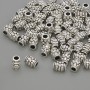 Findings Spacer Bead, Silver-Tone Metal, Diameter 6.5x5mm+/- Hole 2.5mm+/-, Pack 20g (~59pcs)