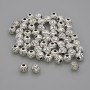 Findings Spacer Bead, Silver-Tone Metal, Diameter 5mm+/- Hole 1.5mm+/-, Pack 20g (~60pcs)
