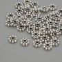 Findings Spacer Bead, Silver-Tone Metal, Diameter 7.5x3mm+/- Hole 2.3mm+/-, Pack 20g (~41pcs)