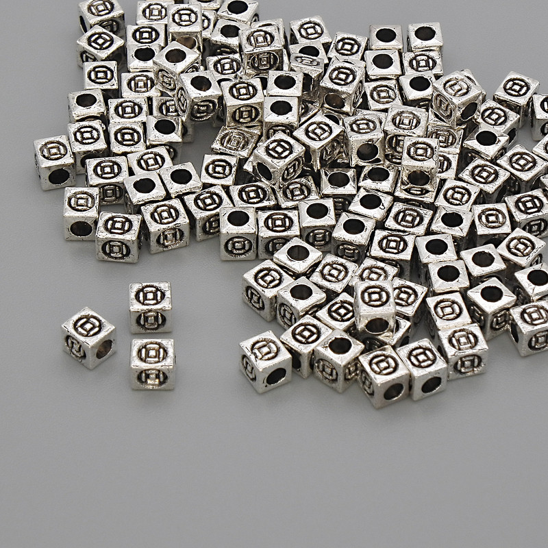 Findings Spacer Bead, Silver-Tone Metal, Diameter 4x3x3mm+/- Hole 6mm+/-, Pack 20g (~110pcs)