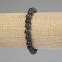 Serpentine Bracelet, smooth round bead, diameter 8mm+-, length 18cm+- stretch