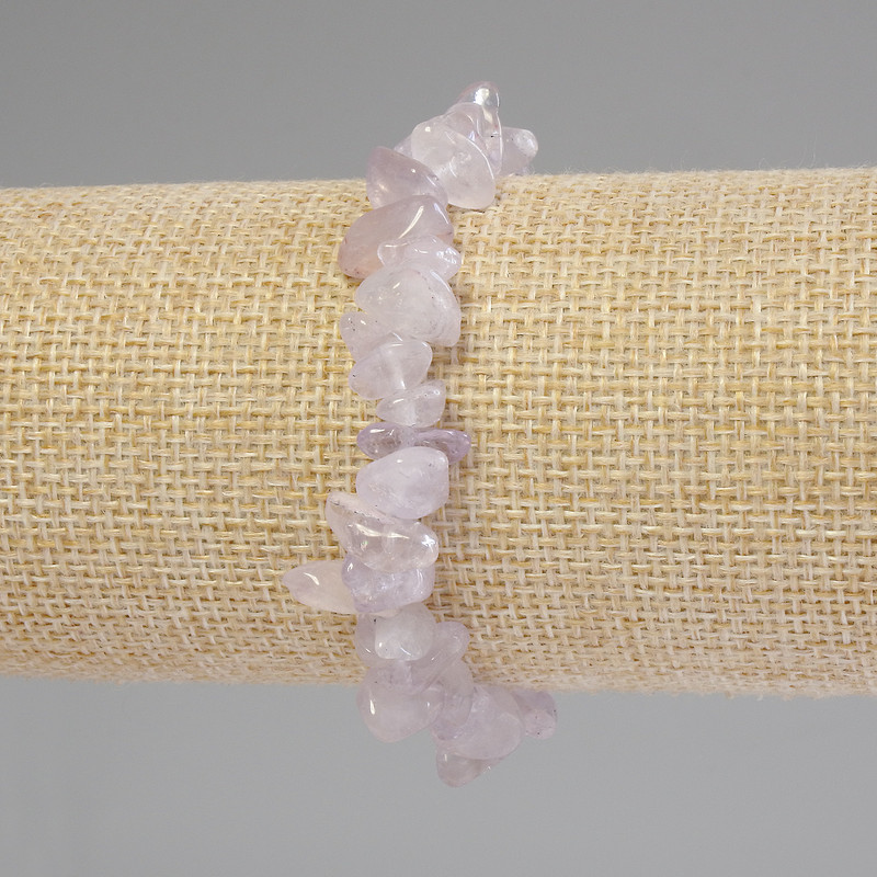 Amethyst Chip Bracelet, diameter 8-11x3-7mm+-, length 18cm+- stretch