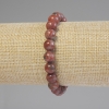Red Jasper Smooth Round Bead Bracelet, diameter 8mm+-, length 18cm+- stretch