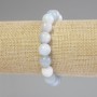 Aquamarine Smooth Round Bead Bracelet, diameter 10mm+-, length 18cm+- stretch