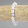 Aquamarine Smooth Round Bead Bracelet, diameter 10mm+-, length 18cm+- stretch