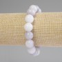 Aquamarine Smooth Round Bead Bracelet, diameter 12.5mm+-, length 18cm+- stretch