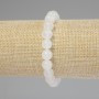 Rock Crystal Bracelet Smooth Round Beads, Diameter 8mm+-, Length 18cm+- Stretch