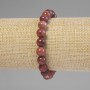 Selenite Bracelet Smooth Round Beads, Diameter 8mm+-, Length 18cm+- Stretch