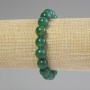 Chrysoprase Bracelet Smooth Round Beads, Diameter 10mm+-, Length 18cm+- Stretch