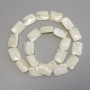 Mother-of-Pearl Rectangle Beads, Diameter 18x13mm+-, Length 40cm+- on Fishing Line