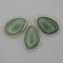 Jade Pendant in Gold-Tone Setting 21x35mm+