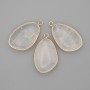 Pendant Rock Crystal in golden-coloured metal setting 21x35 mm+