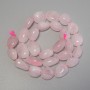 Rose Quartz Beads, Tumbled, Diameter 12-19x12mm+/-, on Thread, Length 40cm+