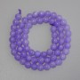 Lavender Amethyst Smooth Round Beads, Diameter 6mm+/-, on Thread, Length 38cm+