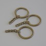 Price per Pack/10pcs Keychain Ring Base, Diameter 28mm+/-, Length 5cm+