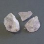 Amethyst Pendant, Natural Raw Stone, Diameter 29-48x20-28mm+/- Assorted Size
