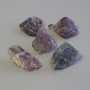 Fluorite Pendant, Natural Raw Stone, Diameter 37-50x18-33mm+/- Assorted Size