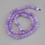 Amethyst Beads, Faceted Cube, Diameter 5.5x5.5mm+/-, on Thread, Length 38cm+