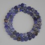Sodalite Heart Beads, Diameter 8x8x2mm+/-, on Thread, Length 39cm+