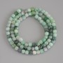 Emerald Faceted Cube Beads, diameter 4x4mm+/- on a strand, length 39cm+