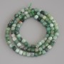 Emerald Faceted Cube Beads, diameter 4x4mm+/- on a strand, length 39cm+