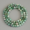 Emerald Faceted Round Beads, diameter 5x5mm+/-, on strand, length 39cm+