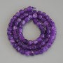 Sugilite Faceted Cube Beads, diameter 5.5x5.5mm+/-, on strand, length 37cm+