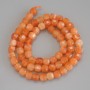 Jade Machang Beads, Faceted Cube, Diameter 6x6mm+/-, on Thread, Length 40cm+