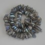 Labradorite Tumbled Nugget Beads, Diameter 9-14x5-6mm+/-, on Thread, Length 41cm+