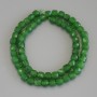Chrysoprase Faceted Cube Beads, diameter 6.5x6.5mm+/-, on thread, length 40cm+