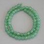 Jade Faceted Cube Beads, 7x7mm+/- diameter, on a strand, length 41cm+