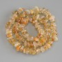 Citrine Tumbled Chip Beads, diameter 8-10x4-5mm+/-, on thread, length 41cm+