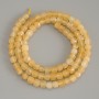 Citrine Faceted Cube Beads, diameter 4x4mm+/-, on thread, length 39cm+