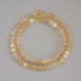 Citrine Heart Beads, diameter 6x6x2mm+/-, on thread, length 39cm+