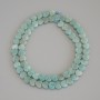 Amazonite Heart Beads, diameter 6x6x2mm+/-, on thread, length 39cm+
