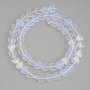 Moonstone Heart Beads, diameter 8x8x2mm+/-, on a thread, length 38cm+