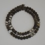 Golden Sheen Obsidian Heart Beads, Diameter 6x6x2mm+/-, on a Strand, Length 38cm+