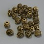 Findings – Insert Bead, Gold Metal Colour, Diameter 7x6mm+/-, Hole Diameter 1.9mm+/-, Pack 20g (~31pcs)